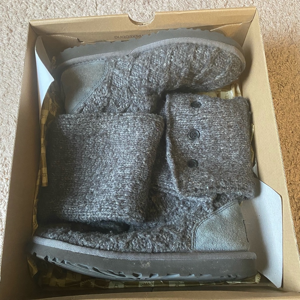 UGG Lattice Cardy Boots - Gray